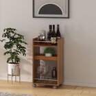 Carrinho Bar Com Rodizios Com Trava Brito Cinamomo