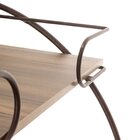 Carrinho Bar Decorativo Vintage Aço Corten/castanho Tannat
