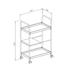 Carrinho Bar Em Aço 82,5cm X 60 Cm Maragogi Preto Fosco