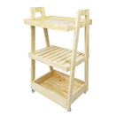 Carrinho Bar Em Madeira - Natural