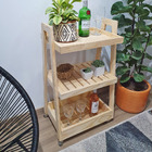 Carrinho Bar Em Madeira - Natural