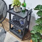 Carrinho Bar Em Madeira - Preto