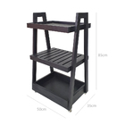 Carrinho Bar Em Madeira - Preto