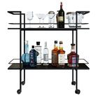 Carrinho Bar Industrial Com Rodizios P1036 Pp Milani Store