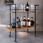 Carrinho Bar Industrial Com Rodizios P1036 Pp Milani Store
