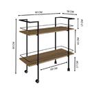 Carrinho Bar Industrial Com Rodizios P1036 Pp Milani Store