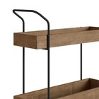 Carrinho Bar Industrial Tube  Vermont/preto