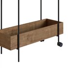 Carrinho Bar Industrial Tube  Vermont/preto