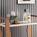 Carrinho Bar Lord 90cm Off White Nature Tana Decor