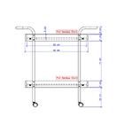 Carrinho Bar Madeirado Tubos Pretos Carraro