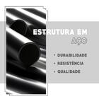 Carrinho Bar Madeirado Tubos Pretos Carraro