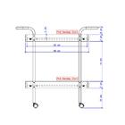 Carrinho Bar Madeirado Tubos Pretos Carraro