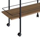 Carrinho Bar Rodez Mel E Preto