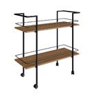 Carrinho Bar Rodez Mel E Preto