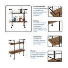 Carrinho Bar Rodez Mel E Preto