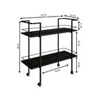 Carrinho Bar Rodez Preto