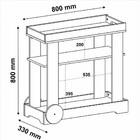 Carrinho Bar Rose Artely