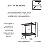 Carrinho Buffet Boulevard - Branco