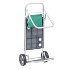 Carrinho de Carga 2 em 1 Multiuso 20kg Alumínio Roda de Polipropileno 7"