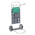 Carrinho de Carga 2 em 1 Multiuso 20kg Alumínio Roda de Polipropileno 7"