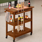 Carrinho Churrasco Grade Churrasqueira Tábua De Cortes Home W