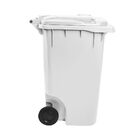 Carrinho Coletor De Lixo 240 Litros - Branco