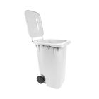 Carrinho Coletor De Lixo 240 Litros - Branco