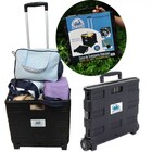 Carrinho Compras Carga Cesto Transporte Dobrável Tipo Maleta