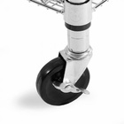 Carrinho De Aço Inox Multiuso Com 3 Prateleiras Organizador