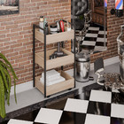 Carrinho De Apoio Estética Salão Industrial 3 Prateleiras Lil