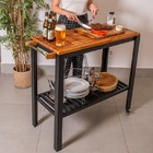 Carrinho De Apoio Para Churrasco 95x44x96cm