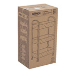 Carrinho Modular 77x28x40cm Prata Brinox