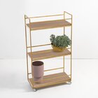 Carrinho De Bar Hemingway Linee Dourado