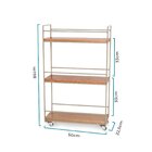 Carrinho De Bar Hemingway Linee Dourado