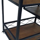 Carrinho de Bar Modelo Tradicional - Ferro em Preto Eletrostá