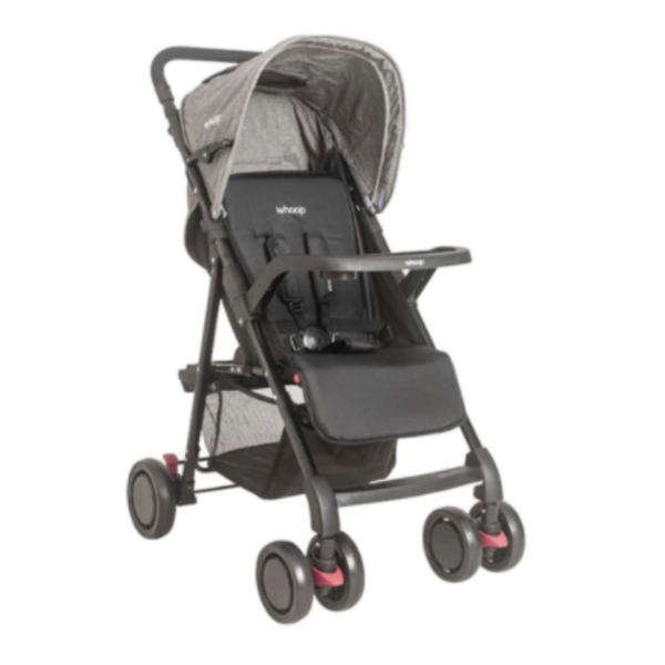 Carrinho De Bebê 0 À 15 Kg Street Kiddo - Preto E Cinza