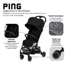 Carrinho De Bebê Abc Design Ping Coal – Black