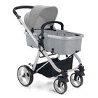 Carrinho De Bebê Alumínio Hero 3 Posições De Altura - Cinza