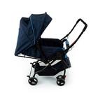 Carrinho De Bebê Cosco Happy Reclinável 3 Posições Azul