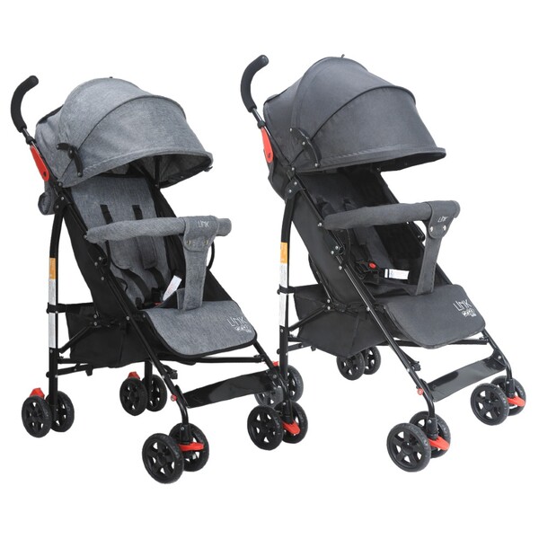 Carrinho De Bebê Guarda Chuva Link Até 15kgs Maxi Baby - Cinza
