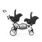 Carrinho De Bebê Para Gêmeos Abc Design Zoom + Moisés + Bebê