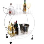 Carrinho De Bebidas Decorativo Vintage Branco Fosco