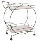 Carrinho De Bebidas Decorativo Vintage Verde Oliva/legno