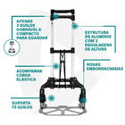 Carrinho De Carga De Mão Multiuso Dobrável Artiko fort 75kg C