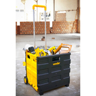Carrinho de Carga Dobrável 20kg Polipropileno Maciça 1" Amarelo e Preto