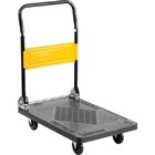 Carrinho de Carga Plataforma 150kg Aço Roda Maciça