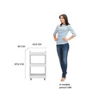 Carrinho De Chão Gabinete Lume Armário Multiuso Organizador B