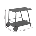 Carrinho de Churrasco Alumínio 88,5cm Naterial