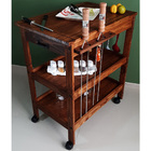 Carrinho De Churrasco Mesa Gourmet Churrasqueira W02 Madeira