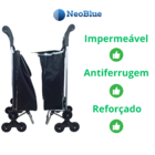 Carrinho De Compras Feira Multiuso 6 Rodas Sobe Escadas